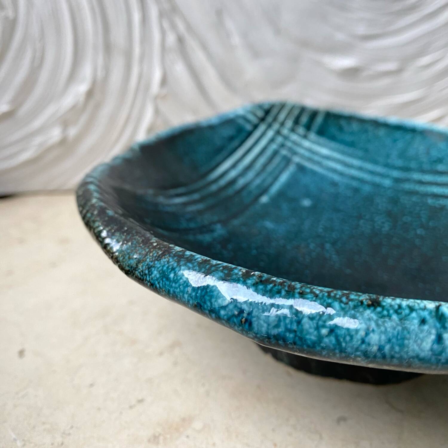 Ceramic trinket tray, vintage craftsmanship