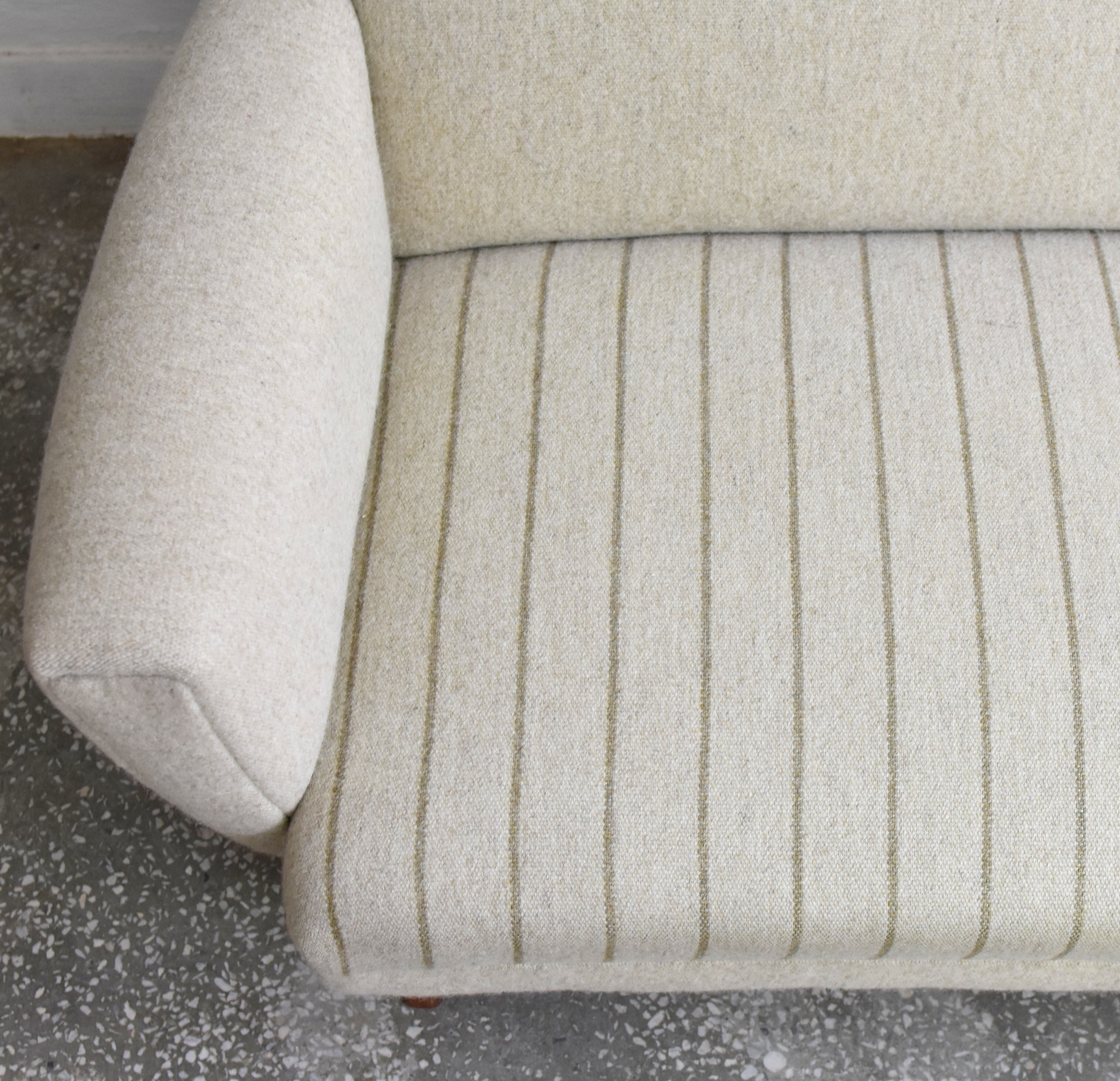 Mid century wool sofa