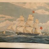Engraving XIXth The Samuel Enderry of 422 tons William Lisle W.J. Huggins Rosenberg