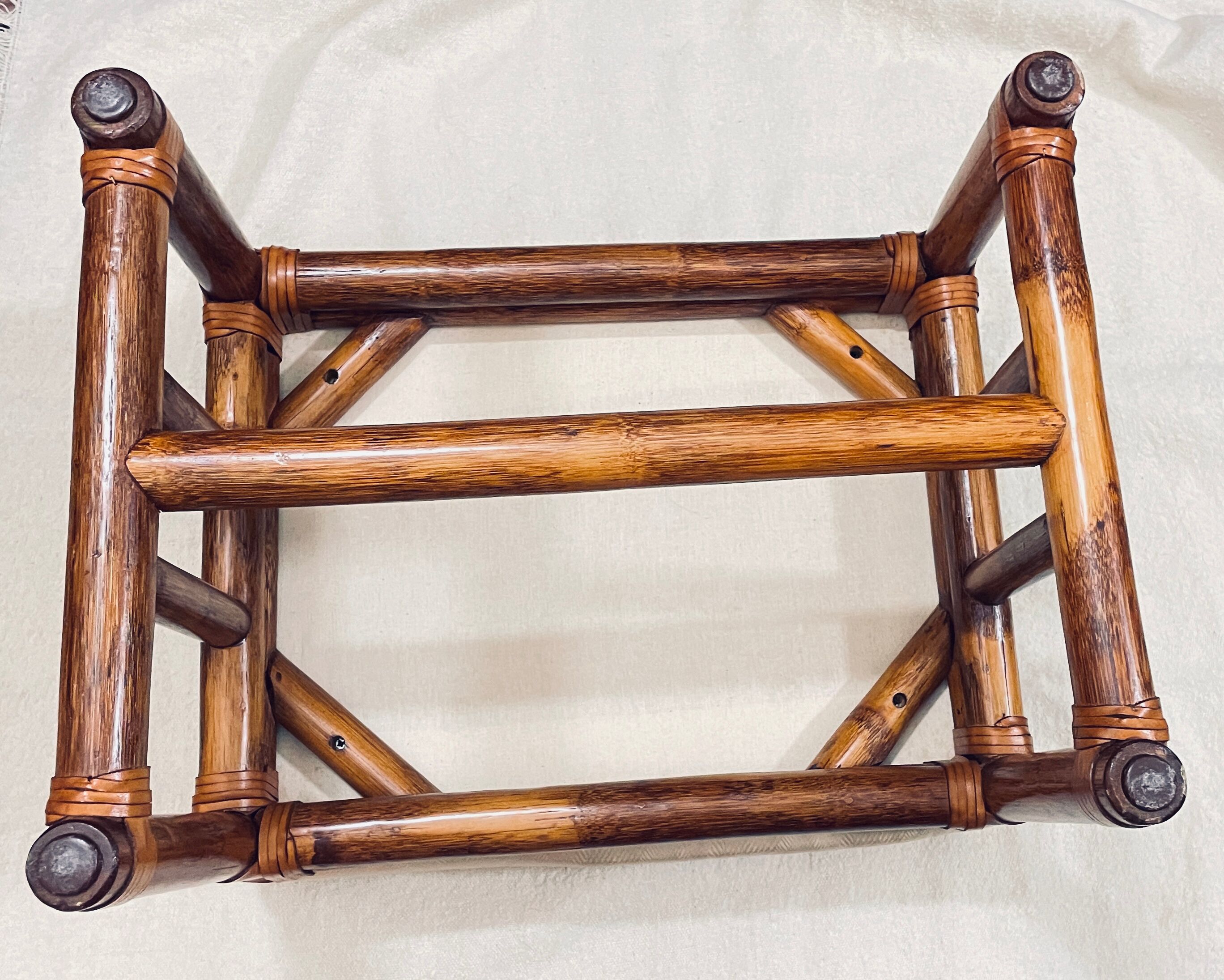 Ottoman bambou vintage