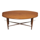 Scandinavian coffee table in teak & glass 1960 vintage