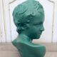 Original painted plaster bust