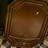 Rectangular mirror frame vintage bamboo 1970 45x59cm