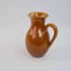 Yellow ochre ceramic pitcher signed Félix Céram Vallauris circa 1960