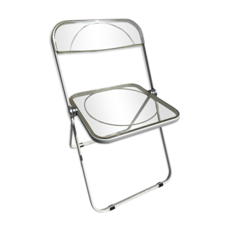 White Plia chair, G. Piretti for Castelli Italy