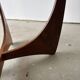 Round coffee table in solid teak, Astro model by Victor Wilkins.