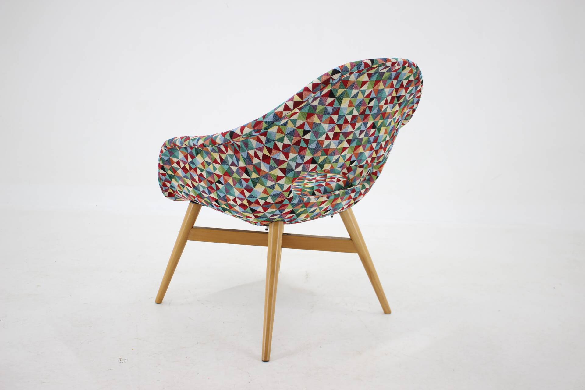1960s Miroslav Navratil Shell Lounge Chair, Czechoslovakia