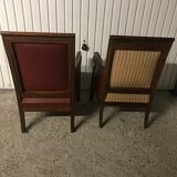 Pair of mahogany Empire Bergère armchair