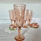 Vintage Luminarc champagne flutes