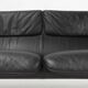Iconic black leather DS-2011 sofa by De Sede, Switzerland ca. 1980
