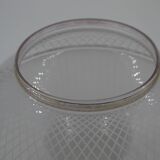 White saucer lamp