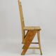 Folding metamorphic library ladder, Arts & Crafts, Vienna, 1900s