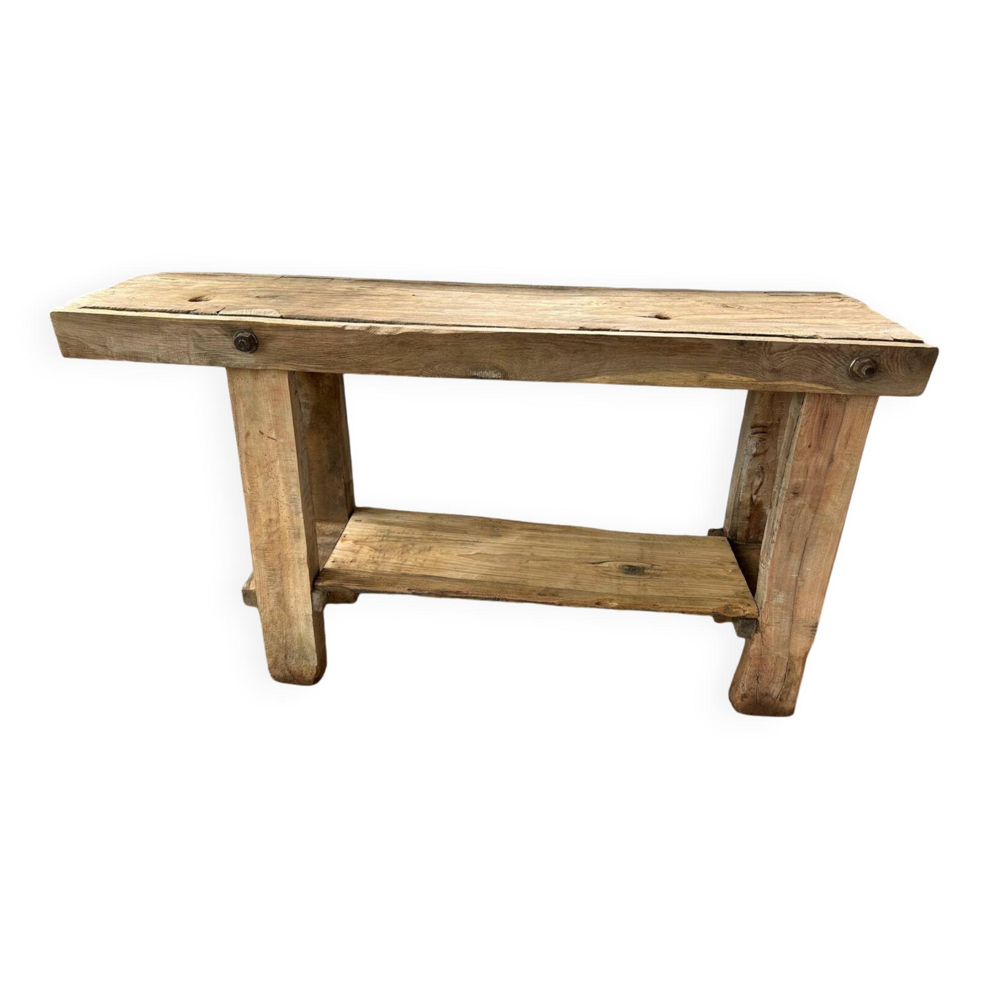 Small old wooden workbench