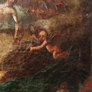 Antique painting - oil on canvas - Assumption of the Virgin, 18th century