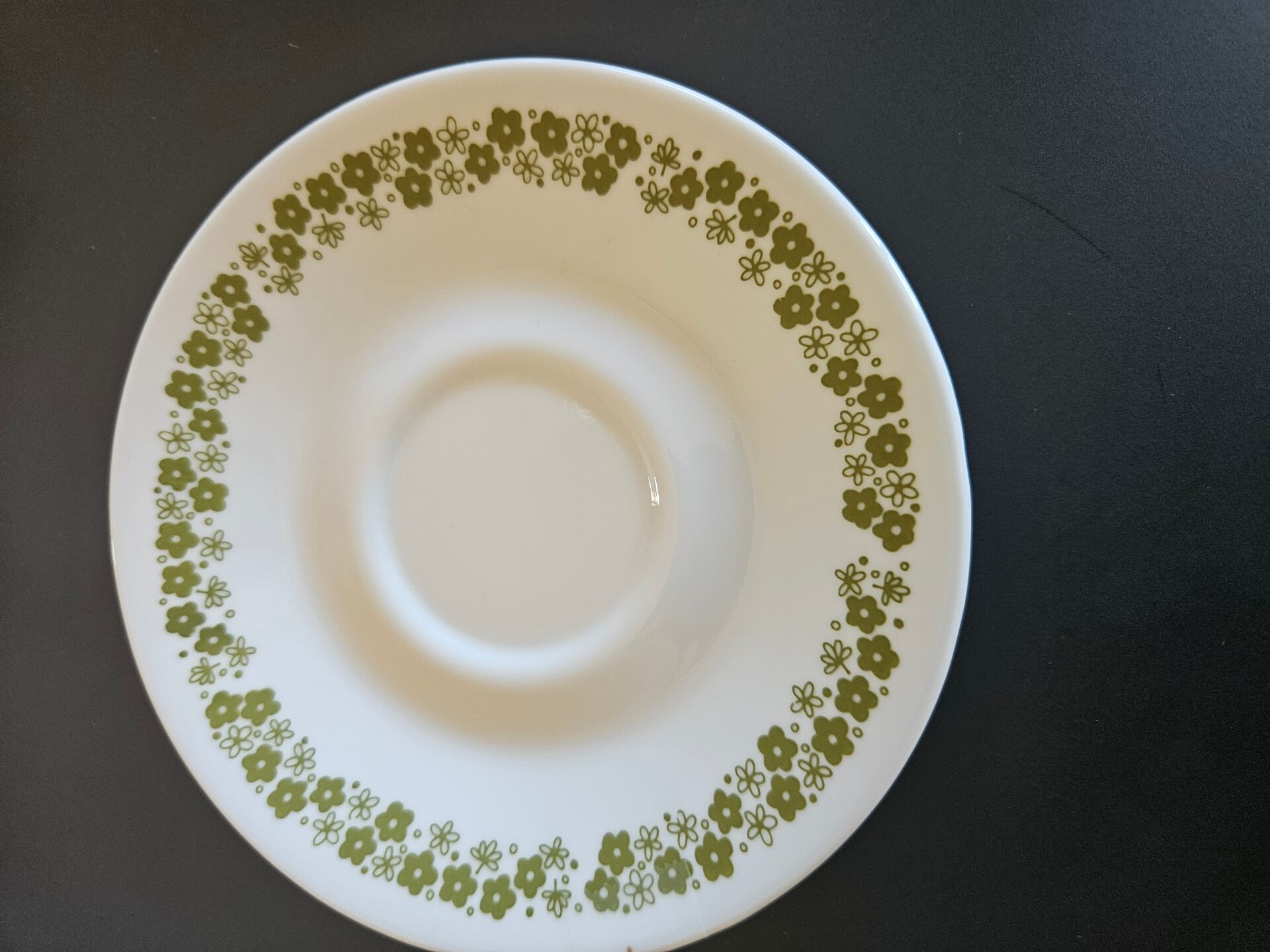 Set of 4 cups and saucers Corelle Spring Blossom Green