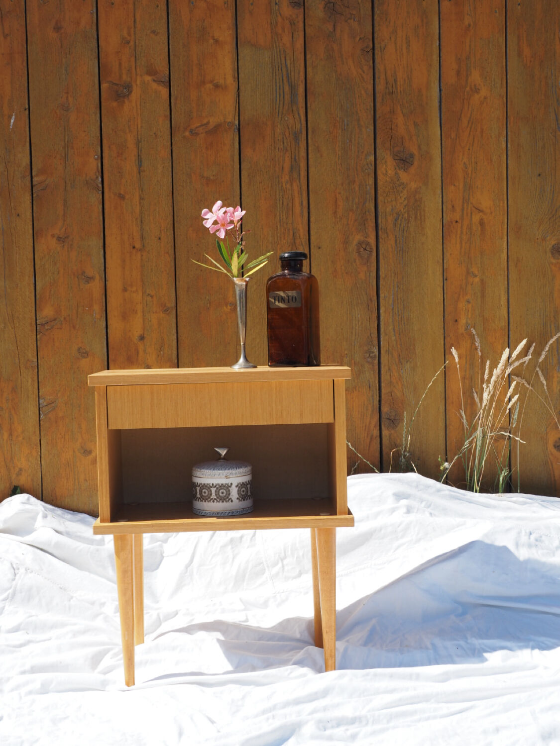 Scandinavian bedside table from the 70s