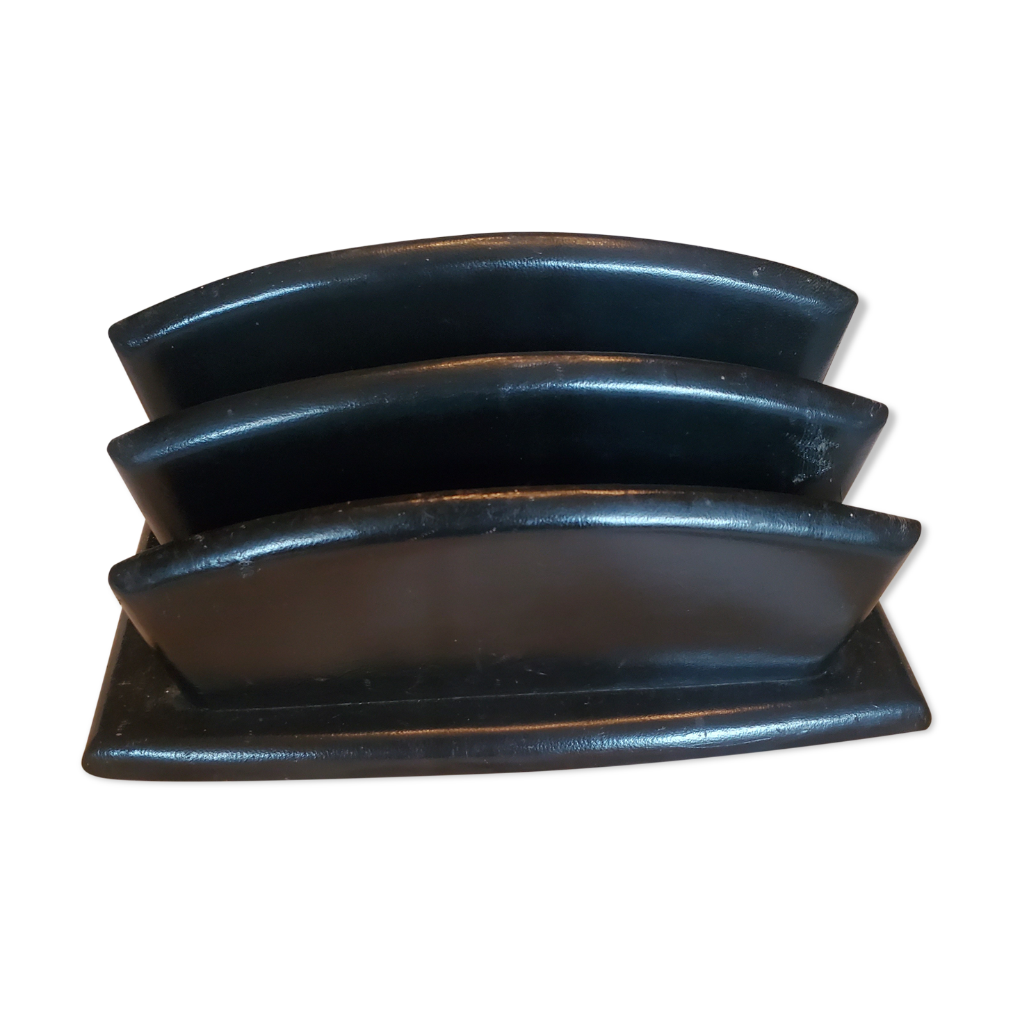 Leather letter holder