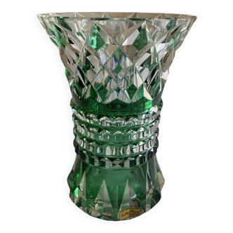 Vase cristal saint Louis émeraude