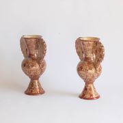 Vases Néoclassiques Espagnols en Cuivre Lustré, 19e
