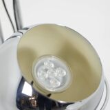 Chromed metal floor lamp. 1970s.