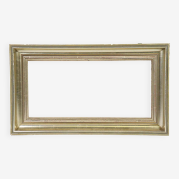 19th century frame 59x34 rebate 47.5x23.5 cm wood gilding gold leaf