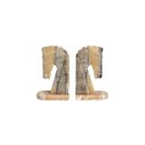 Onyx horse bookends
