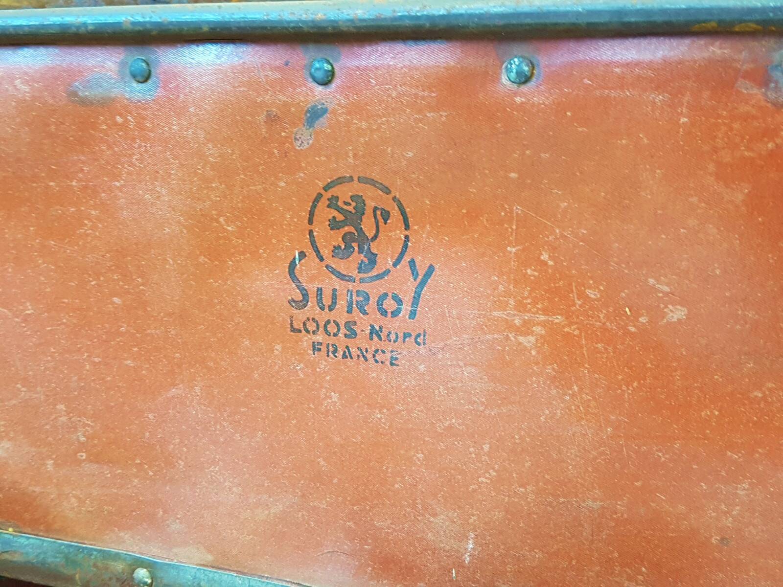 Batch of 11 storage bins suroy industrial loos france vintage 1950