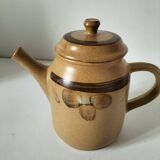 Stoneware coffee/tea pot from Sarreguemines, Lorraine, 70s.