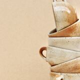 Lot de tasses en grès