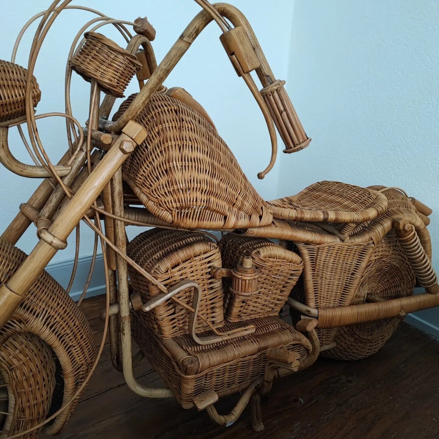 Rattan motorcycle Harley Davidson rattan