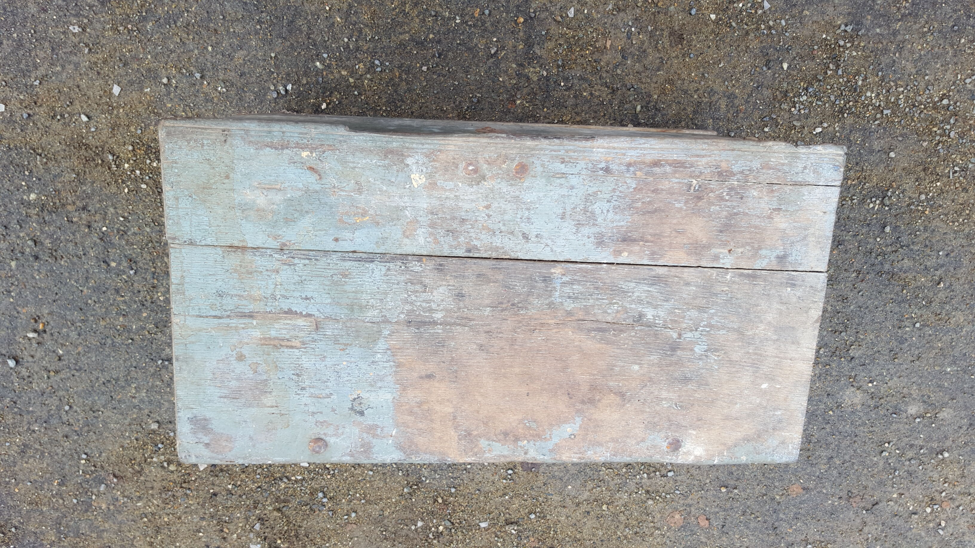 Eighteenth trunk oak patina "original