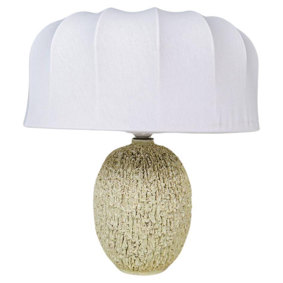 Large modernist mid-century table lamp "Chamotte" Gunnar Nylund Rörstrand, Sweden