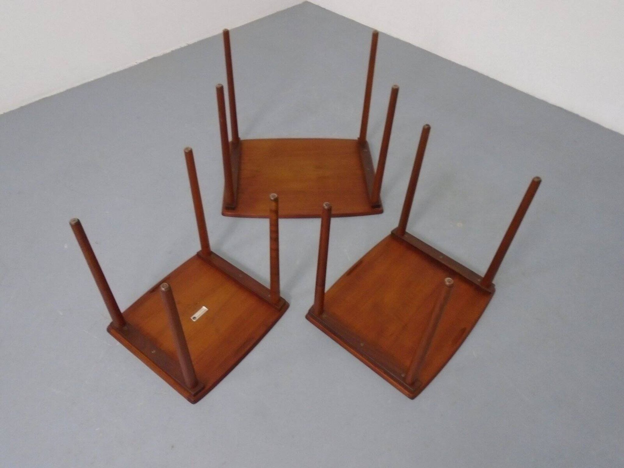 Danish Teak Nesting Tables from Møbelintarsia, 1960s, Set of 3