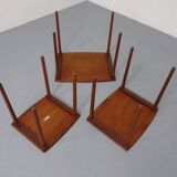 Danish Teak Nesting Tables from Møbelintarsia, 1960s, Set of 3