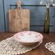 Antique footed compote HB & Cie with rose decoration – Ironstone