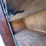 Parisian antique black patinated showcase