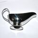 Vintage sauce boat with pearl decoration, metal foot, BB ROYAL France.