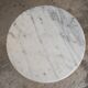 Table bistro marble top cast iron foot