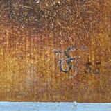 Oil on hardboard, signed still life, 1955