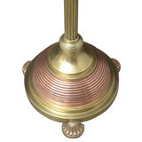 Edwardian Copper and Brass Floor Standard Lamp