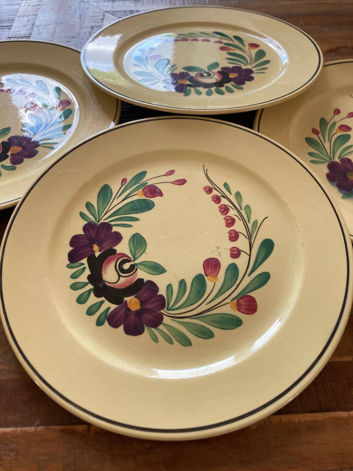 4 assiettes Sarreguemines