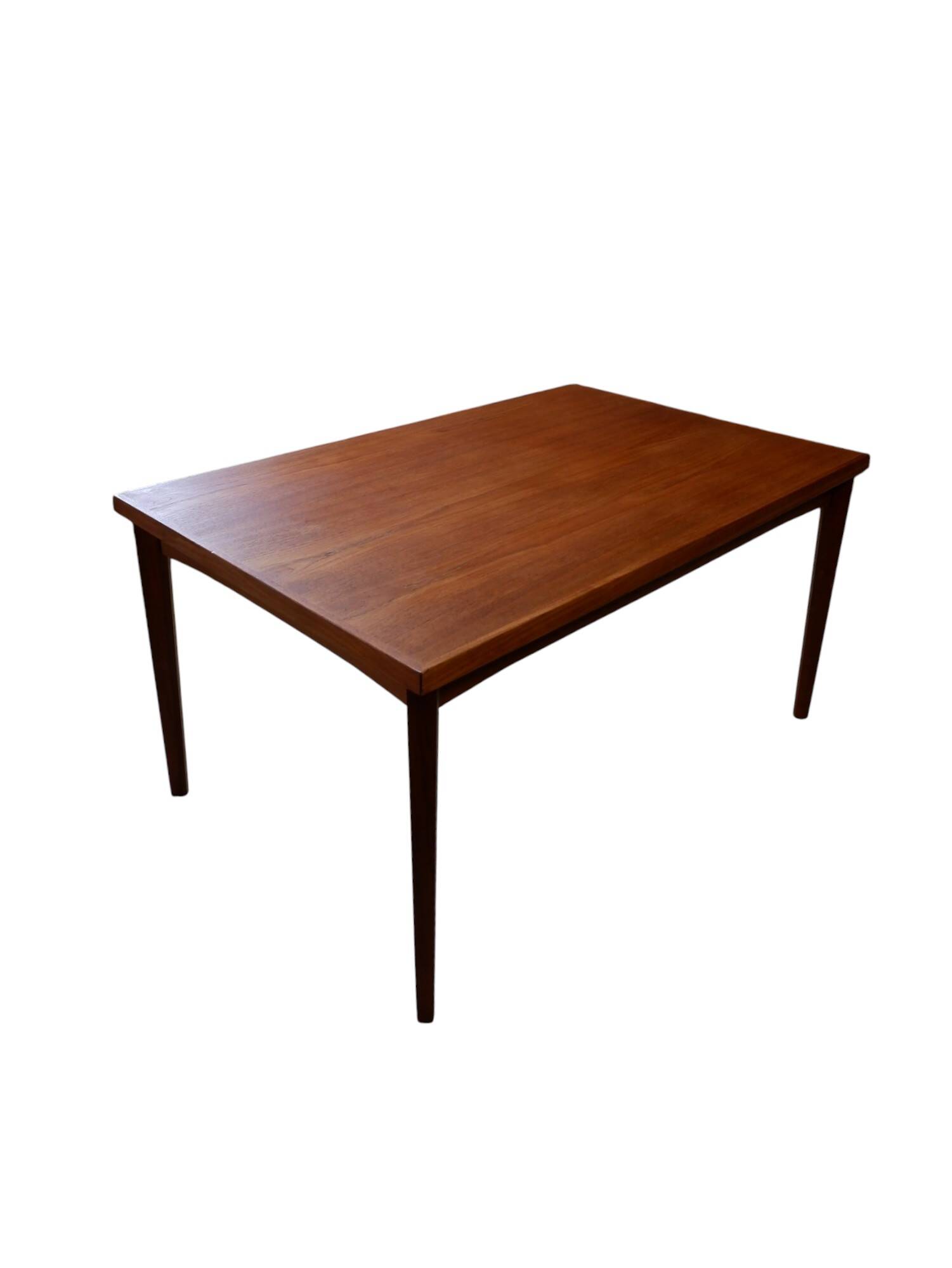 Extendable teak dining table, 1960s