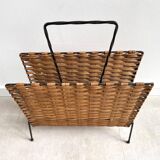 Vintage magazine stand / magazine basket