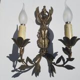 Paire d'appliques en bronze doré style Empire