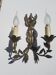 Paire d'appliques en bronze doré style Empire
