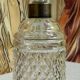 Cut crystal whisky carafe with stopper, Baccarat style.