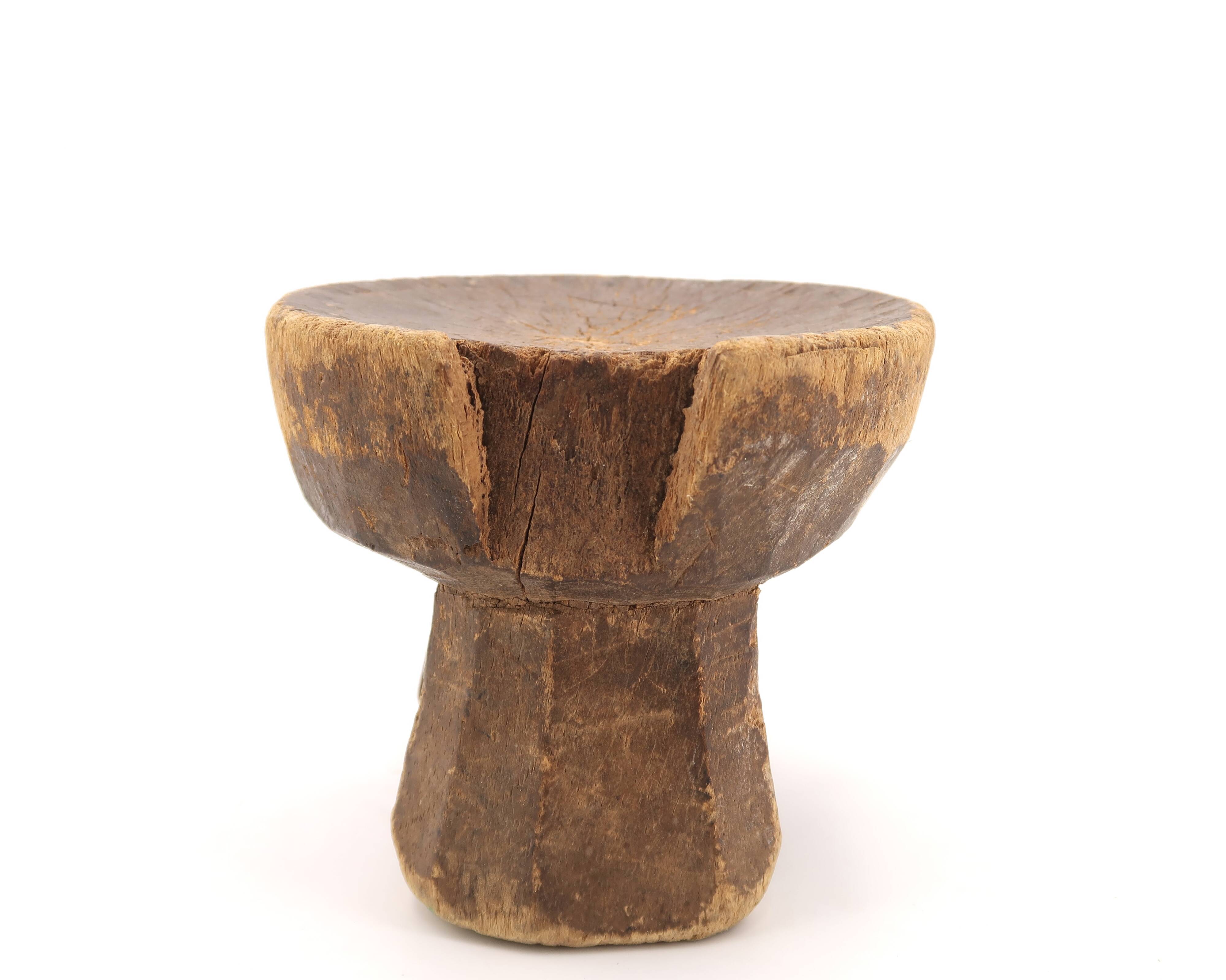 African wooden headrest, 1970s