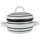 Enamelled pot carl aubock iii "culinar" with lid, ostovics vienna, austria, 1970s