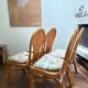 Set of 4 rattan chairs