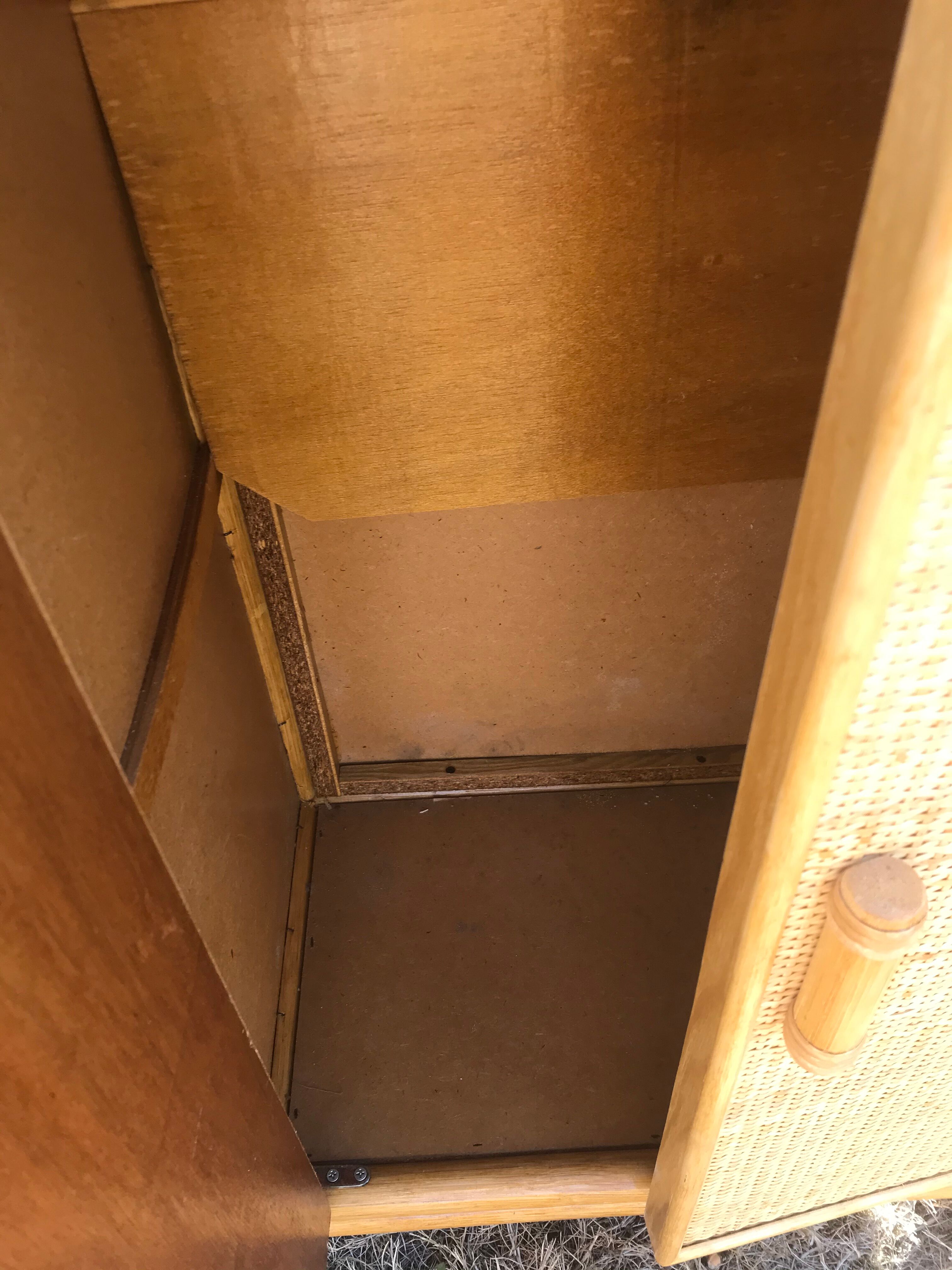 Vintage rattan shelf